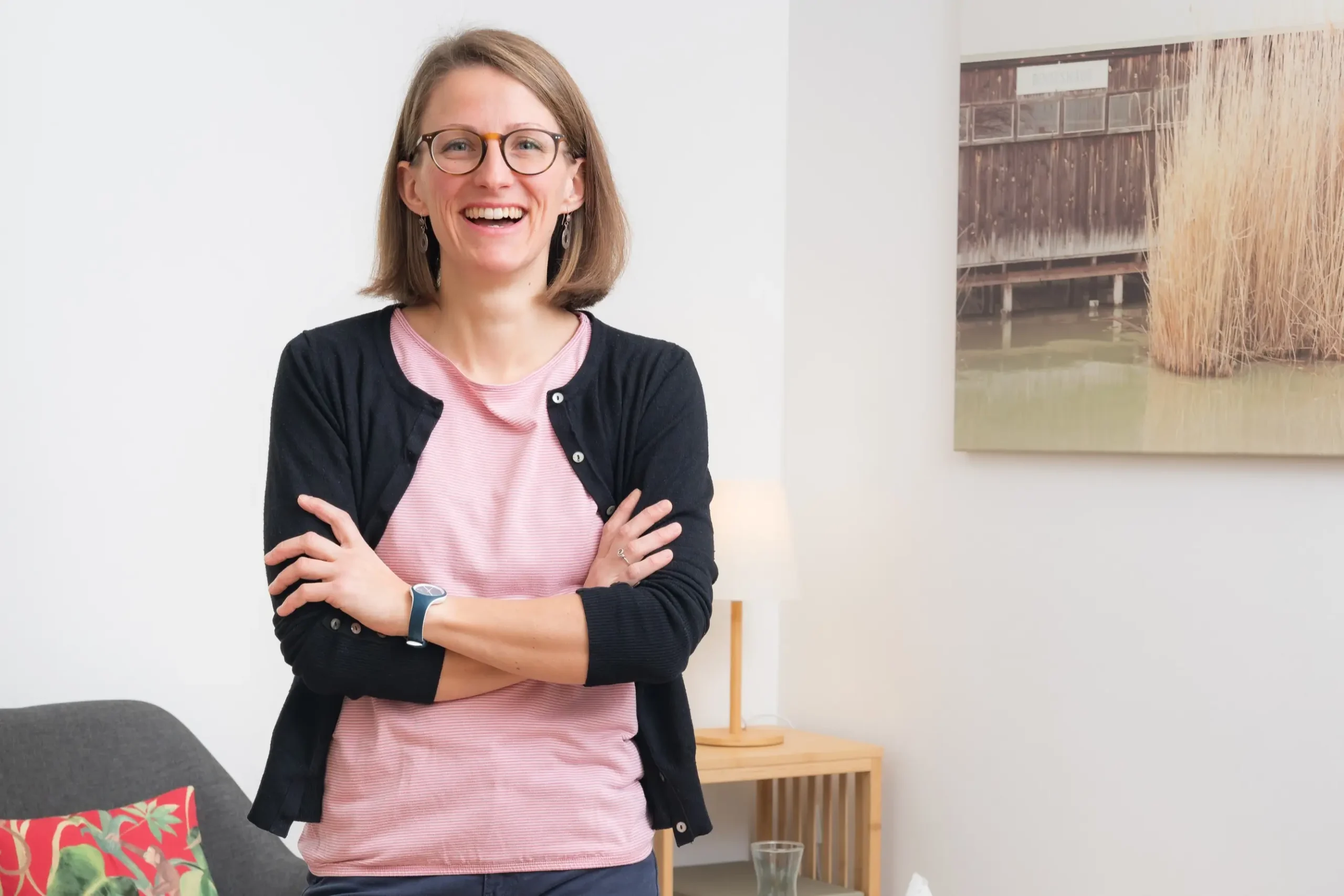 Johanna Friedl Lebensberaterin aus Langenzersdorf bei Wien Korneuburg im Praxisraum